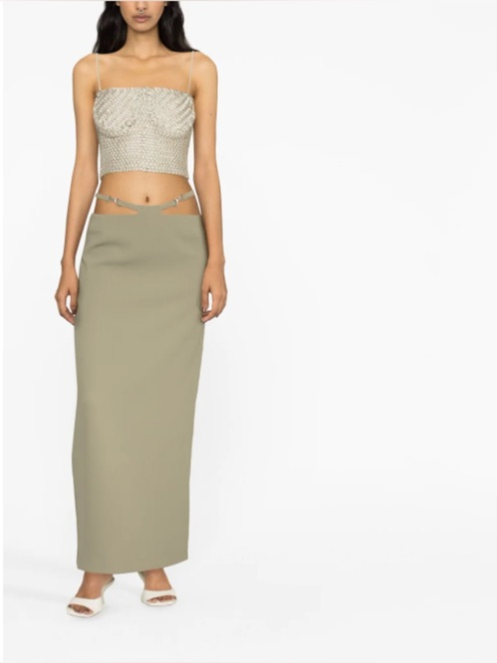 Paris Georgia Cutout Maxi Skirt r13 Khaite Christopher esrber - Picture 4 of 4